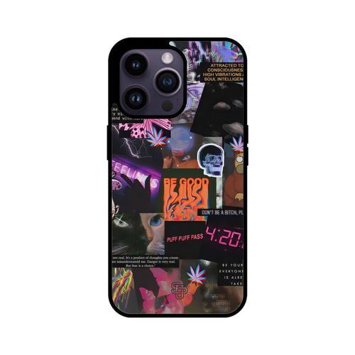 Aesthetic Collage iPhone Glass Cover