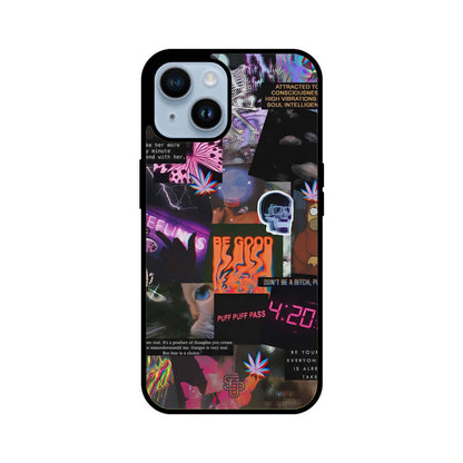 Aesthetic Collage iPhone Glass Cover