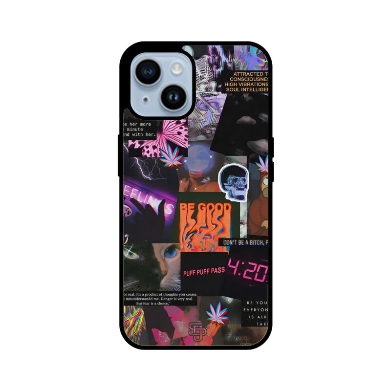 Aesthetic Collage iPhone Glass Cover