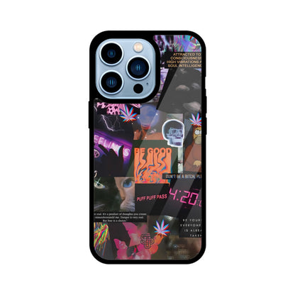 Aesthetic Collage iPhone Glass Cover