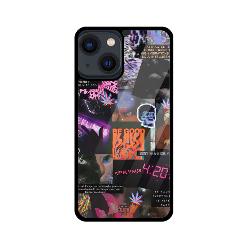 Aesthetic Collage iPhone Glass Cover