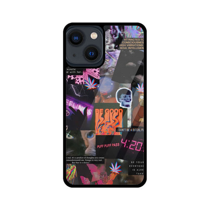 Aesthetic Collage iPhone Glass Cover