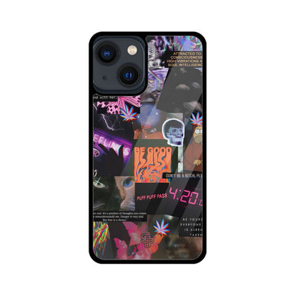 Aesthetic Collage iPhone Glass Cover