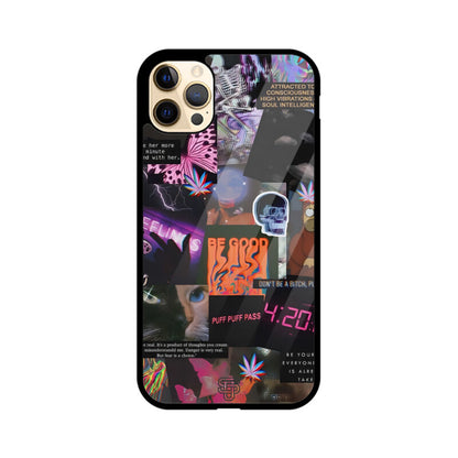 Aesthetic Collage iPhone Glass Cover