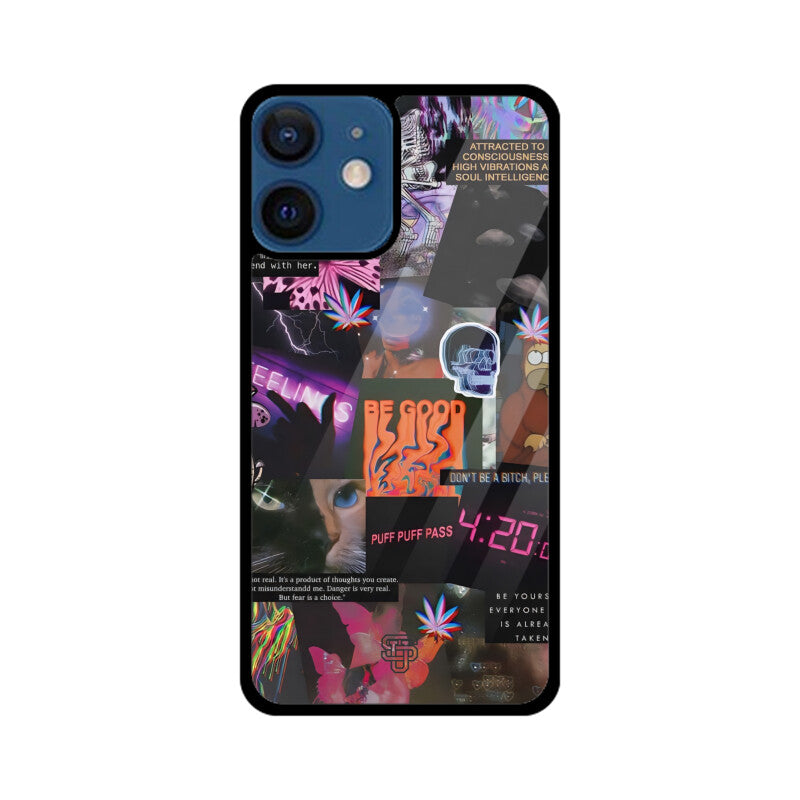 Aesthetic Collage iPhone Glass Cover
