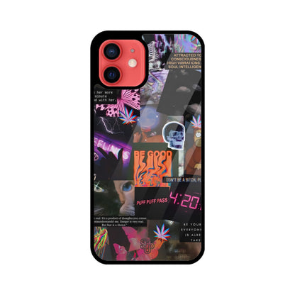 Aesthetic Collage iPhone Glass Cover