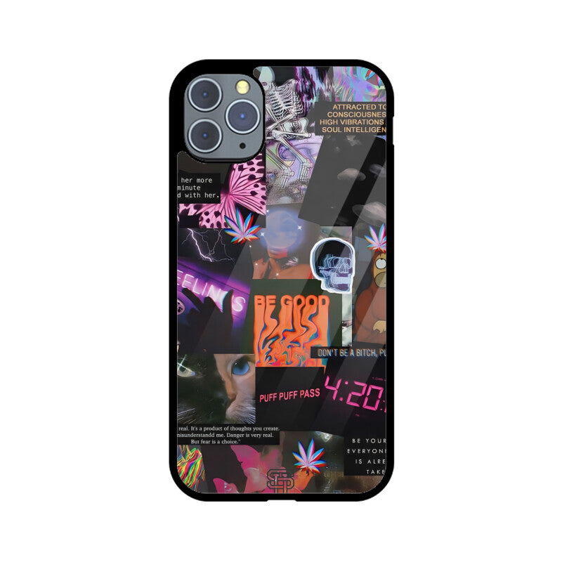 Aesthetic Collage iPhone Glass Cover