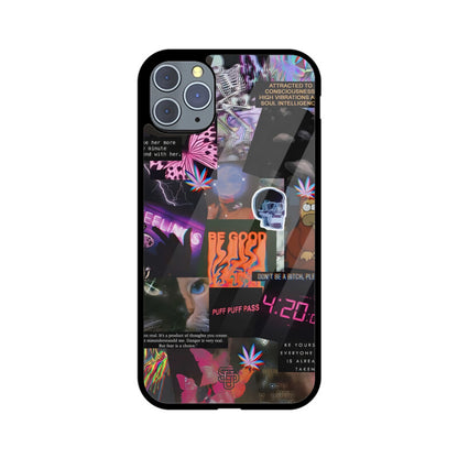 Aesthetic Collage iPhone Glass Cover