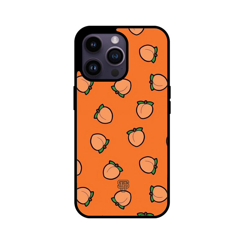 Peach Orange iPhone Glass Cover