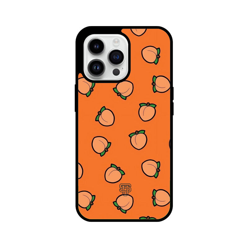 Peach Orange iPhone Glass Cover