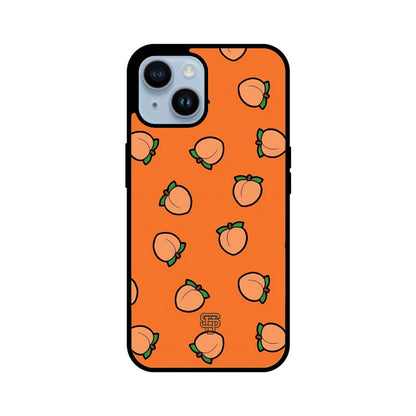 Peach Orange iPhone Glass Cover