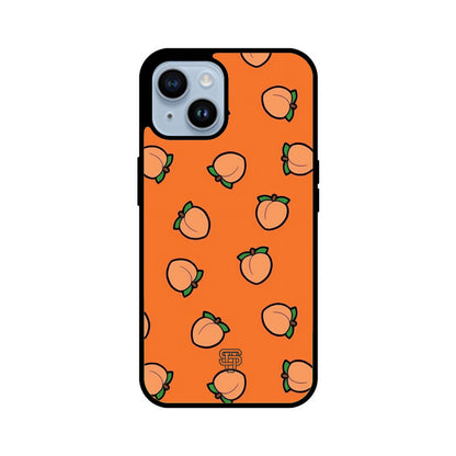 Peach Orange iPhone Glass Cover