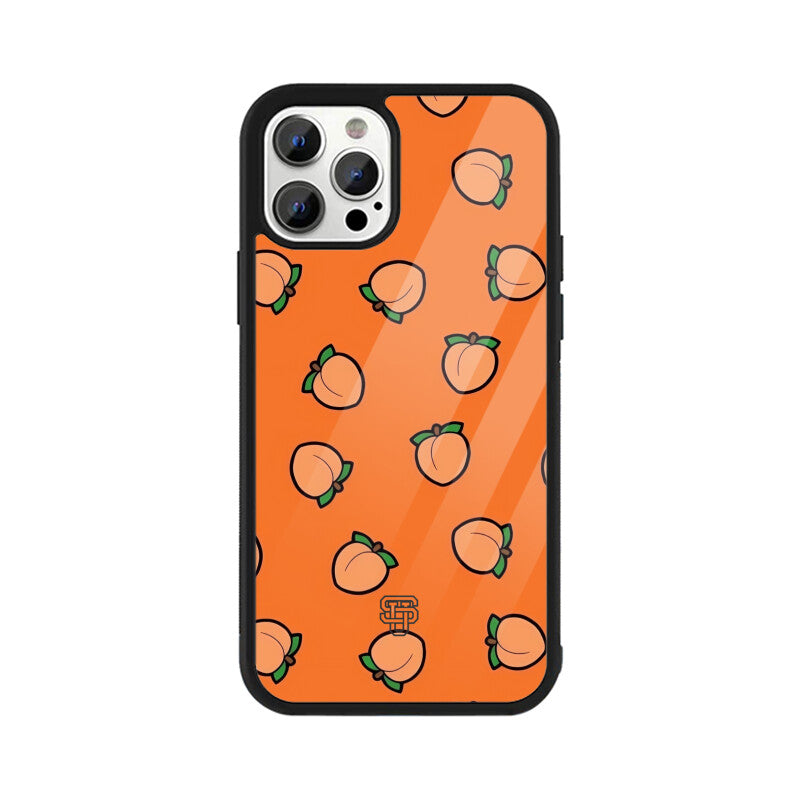 Peach Orange iPhone Glass Cover