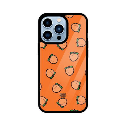 Peach Orange iPhone Glass Cover