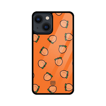 Peach Orange iPhone Glass Cover