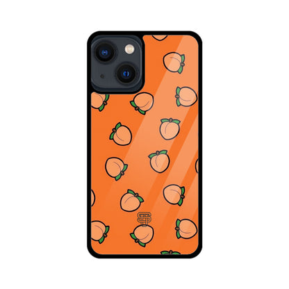 Peach Orange iPhone Glass Cover