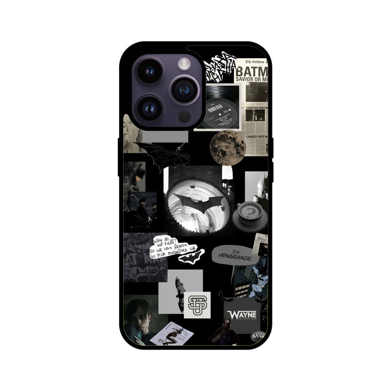 Batman Collage iPhone Glass Cover