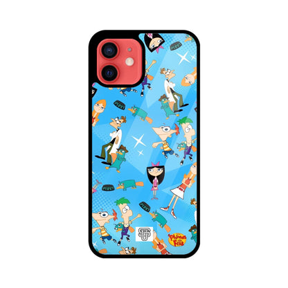 Phineas & Ferb iPhone Glass Cover