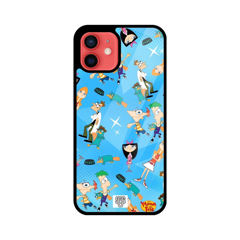 Phineas & Ferb iPhone Glass Cover