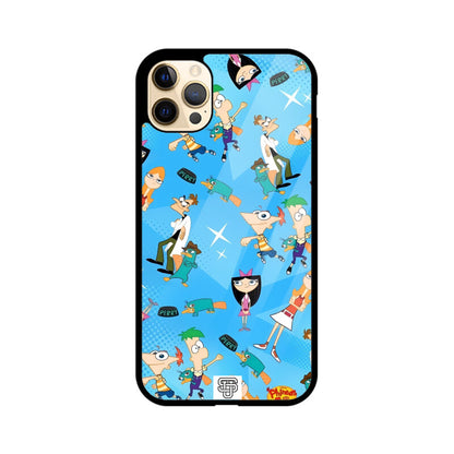 Phineas & Ferb iPhone Glass Cover