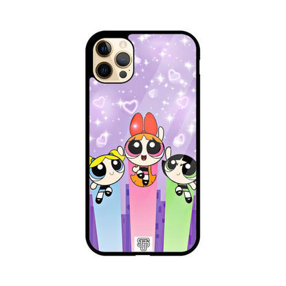 Power Puff Girls iPhone Glass Cover