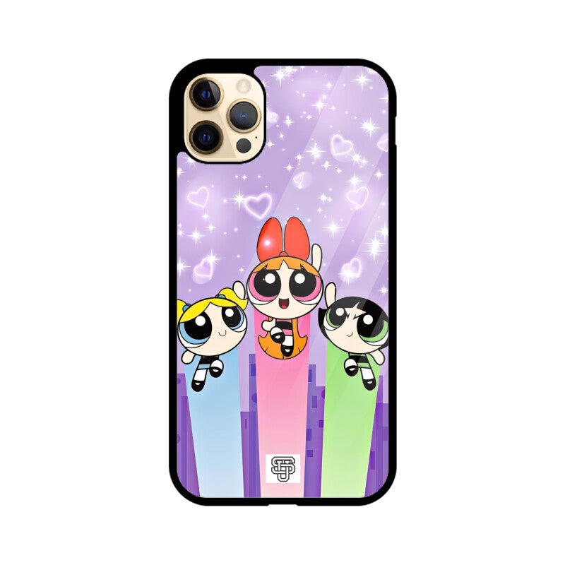 Power Puff Girls iPhone Glass Cover