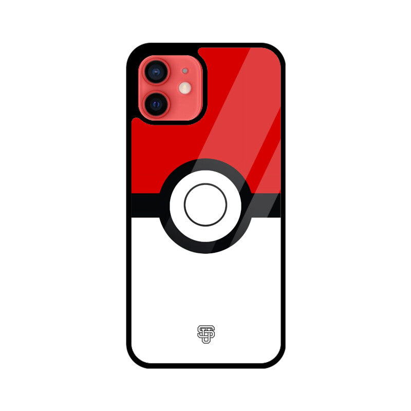 Pokemon Ball iPhone Glass Cover