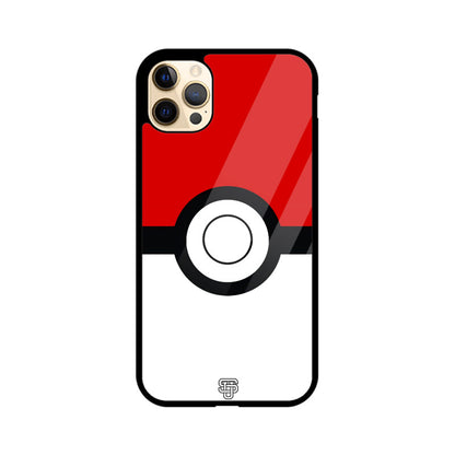 Pokemon Ball iPhone Glass Cover