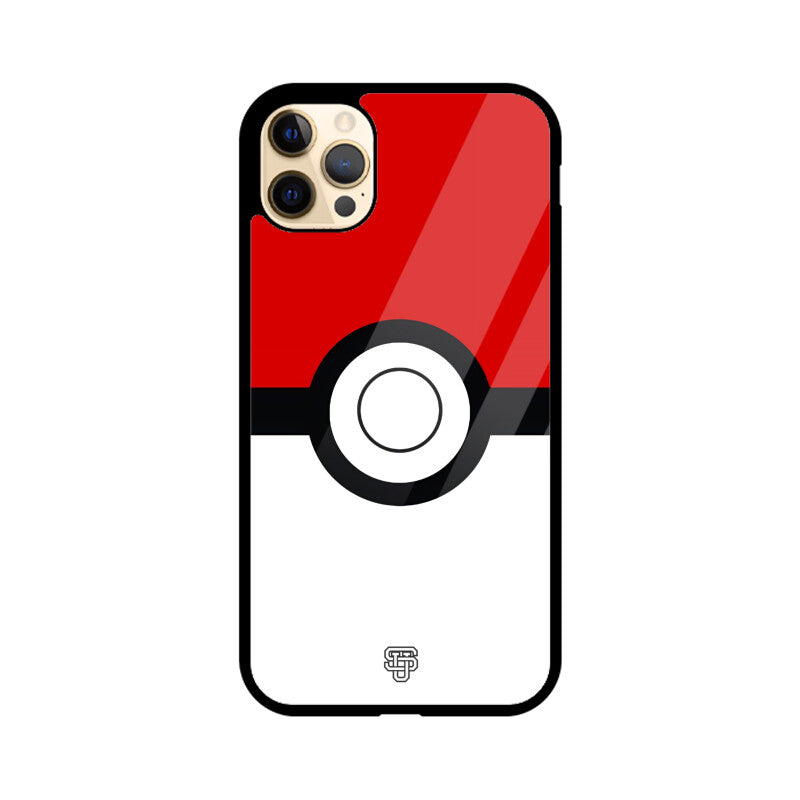 Pokemon Ball iPhone Glass Cover