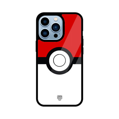 Pokemon Ball iPhone Glass Cover