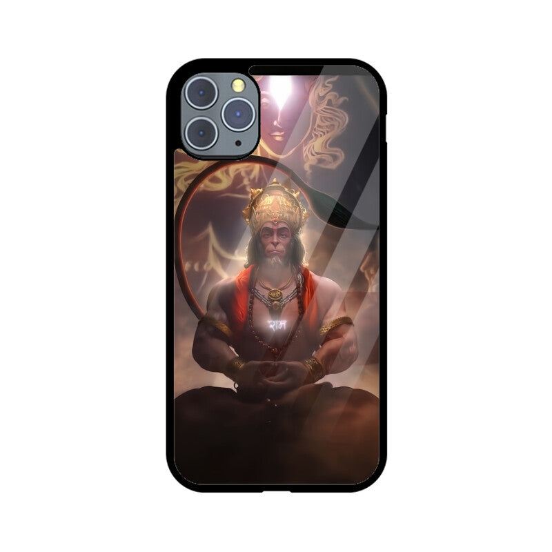 Lord Hanuman iPhone Glass Case
