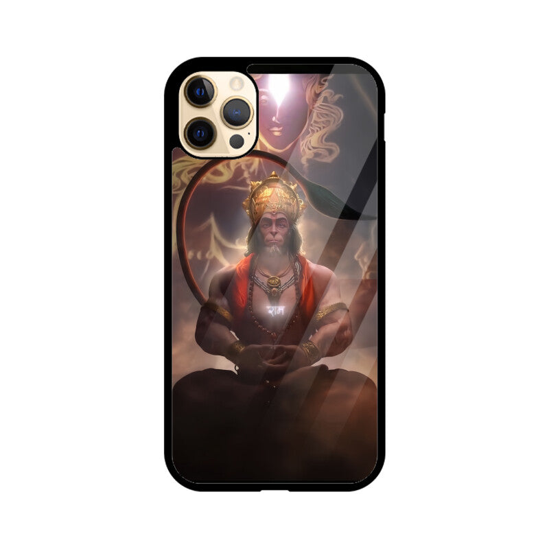 Lord Hanuman iPhone Glass Case