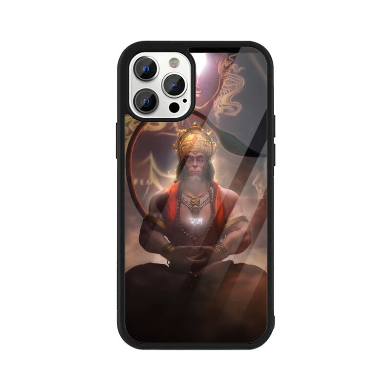 Lord Hanuman iPhone Glass Case
