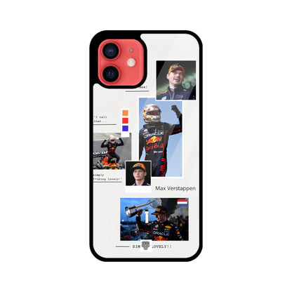 Max Verstappen iPhone Glass Case