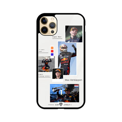 Max Verstappen iPhone Glass Case