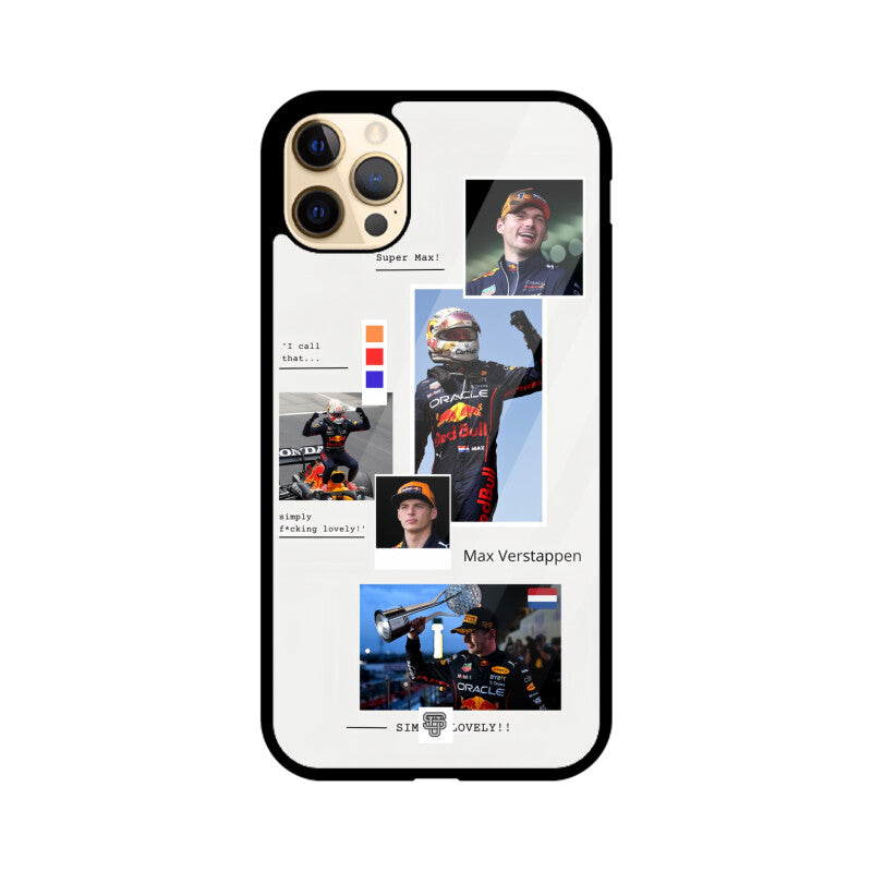 Max Verstappen iPhone Glass Case