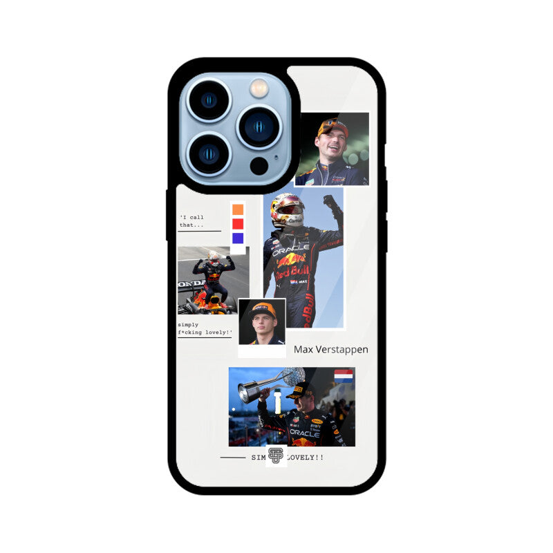 Max Verstappen iPhone Glass Case