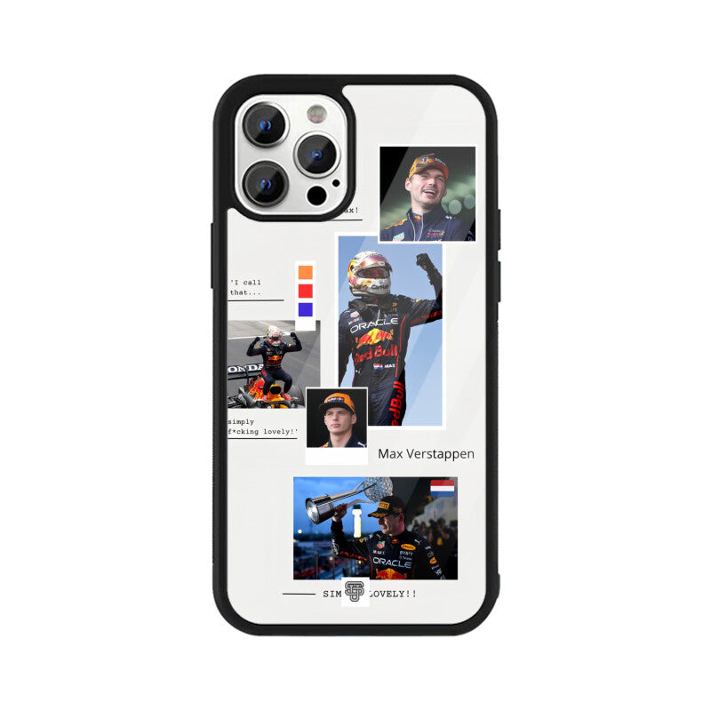 Max Verstappen iPhone Glass Case