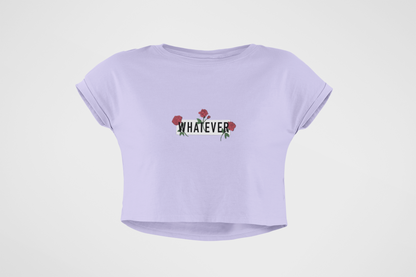 Lavender Roses Crop Top