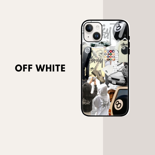 White IPhone Glass Back Cover