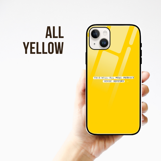 Yellow iPhone Glass Cover
