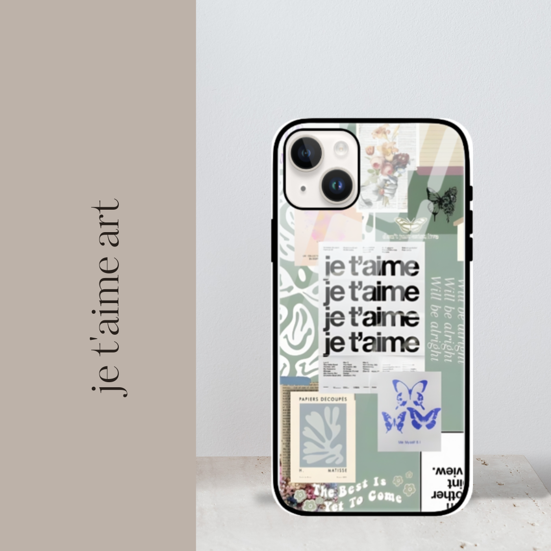 je taime iPhone Glass Cover