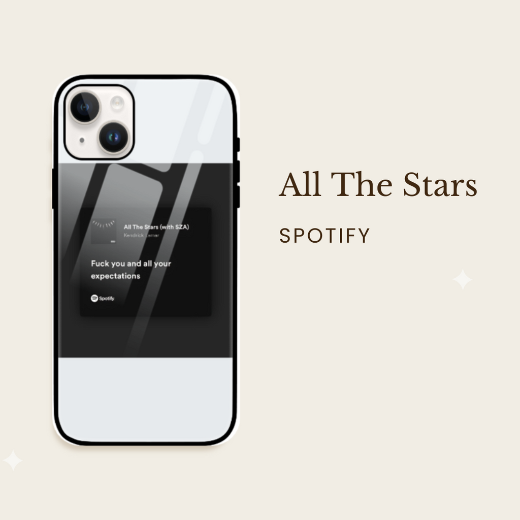 All The Stars Spotify iPhone Glass Cover