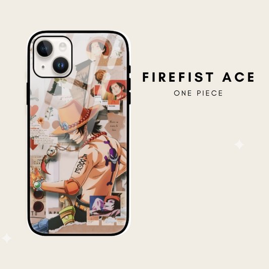 One Piece Ace iPhone Glass Cover