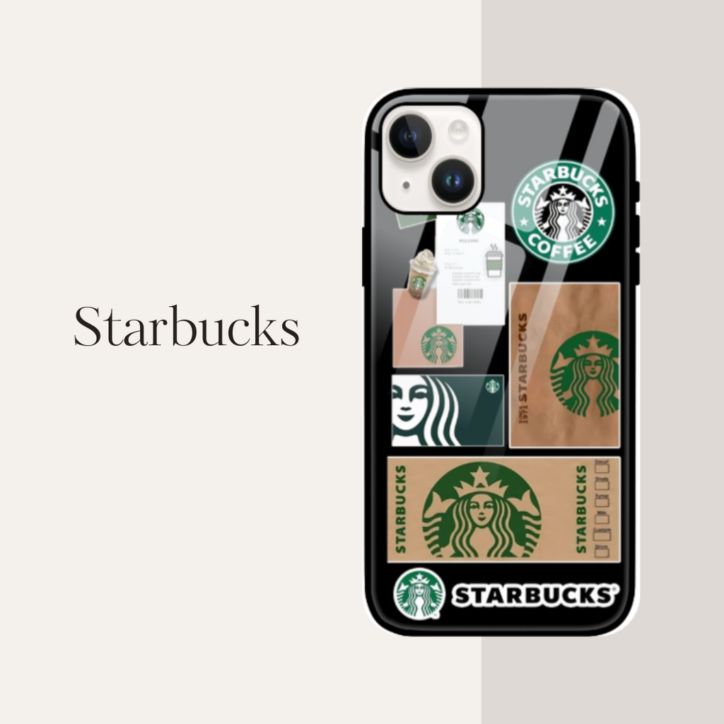 Starbucks Black iPhone Glass Case