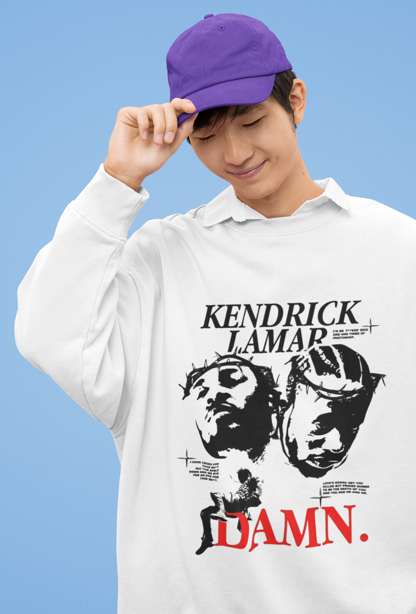 Kendrick Lamar Oversized Sweatshirt