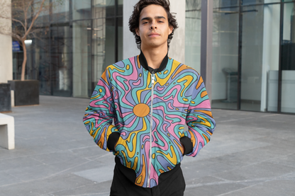 Psychedelic Trippy Bomber Jacket