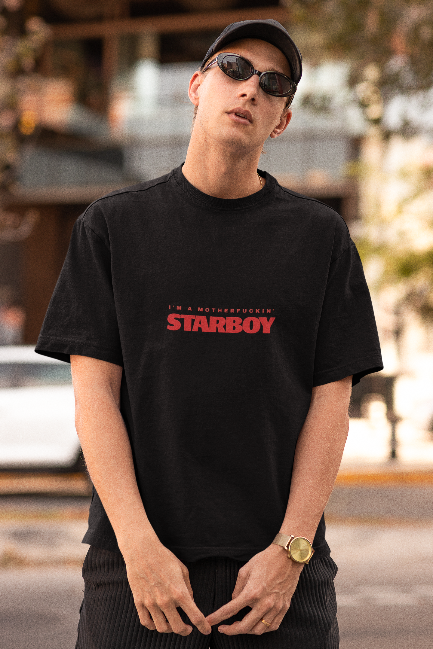 Black Starboy Oversized Tshirt