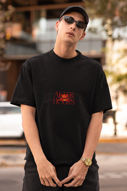 After Hours Black Unisex Oversized Tshirt