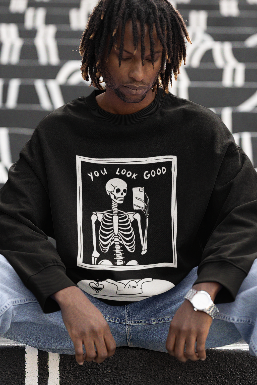 You Look Good Oversized Sweatshirt